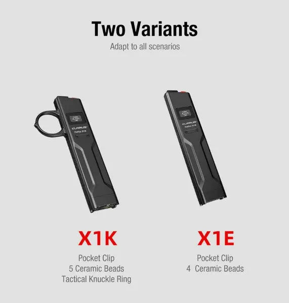 Lampe Torche FlatTac Klarus X1-E - 4200Lumens rechargeable USB-C  NYCTALOPE  