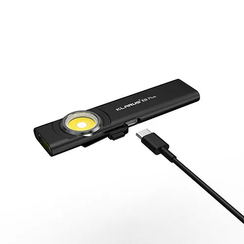 Lampe Torche Klarus E5 Plus 650 Lumens - Ultra-Compacte - Triple Éclairage - Rechargeable USB-C  NYCTALOPE  