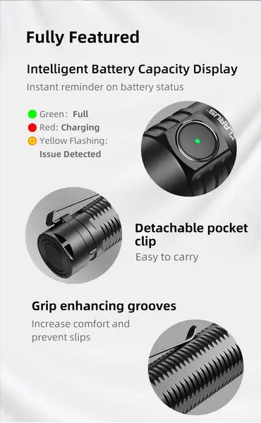 Lampe Torche Klarus G15 V2.0 – 4200 Lumens – Rechargeable Type-C  NYCTALOPE  