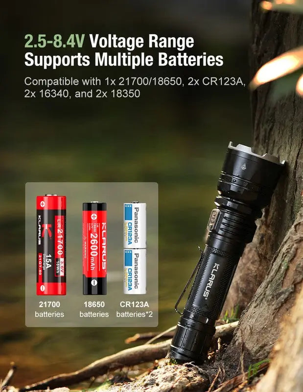 Lampe Torche Klarus XT12GT PRO – 1600 Lumens - Tactique et rechargeable  NYCTALOPE  