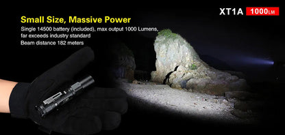 Lampe Torche Klarus XT1A – 1000 Lumens - NYCTALOPE