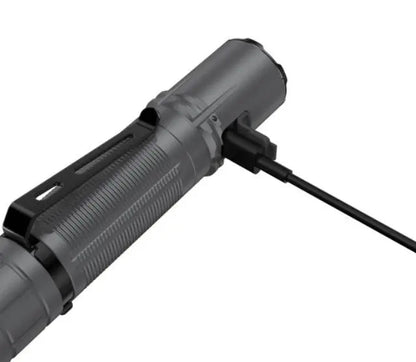 Lampe Torche Klarus XT2CR PRO GRIS BETON – 2100 Lumens tactique et rechargeable  NYCTALOPE  