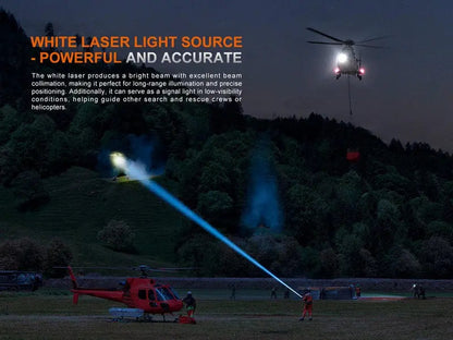 Lampe Torche Laser Fenix LR36R - 10000 Lumens LED + 350 Lumens LEP - Longue portée 1260 mètres  NYCTALOPE  