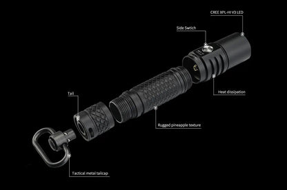 Lampe Torche MecArmy MOT10 – 900 Lumens - NYCTALOPE