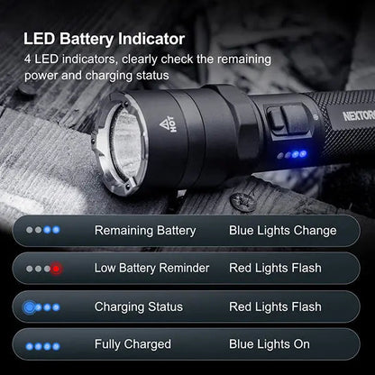 Lampe Torche Nextorch P83B 2100 Lumens rechargeable - balise de signalisation  NYCTALOPE  