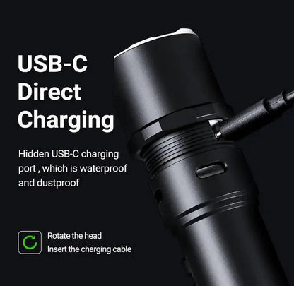 Lampe Torche Nextorch P86 - 1600 Lumens rechargeable USB-C sifflet électronique intégré  NYCTALOPE  