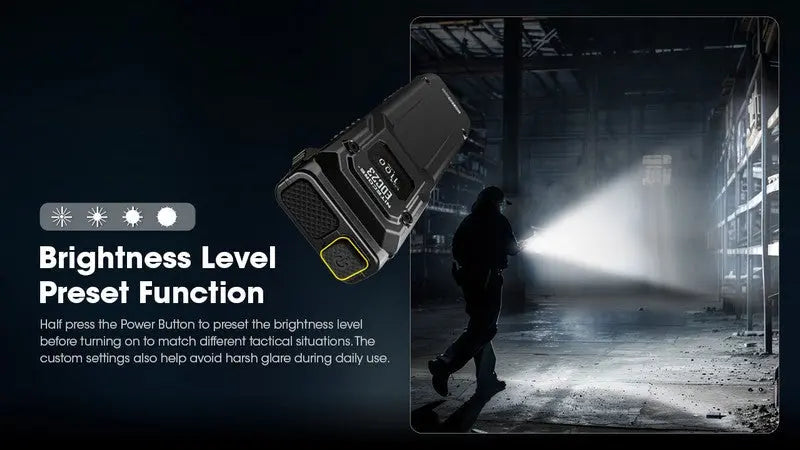Lampe Torche Nitecore EDC23 - 2500 Lumens rechargeable  NYCTALOPE  