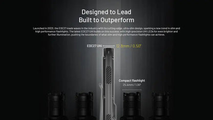 Lampe Torche Nitecore EDC27 UHi - 3100 Lumens rechargeable  NYCTALOPE  