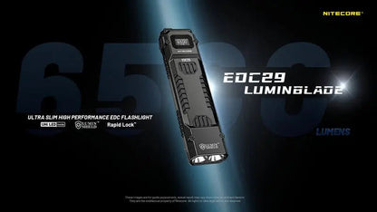 Lampe Torche Nitecore EDC29 – 6500 Lumens rechargeable  NYCTALOPE  