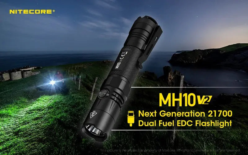 Lampe Torche Nitecore MH10V2 – 1200 Lumens - Rechargeable  NYCTALOPE  