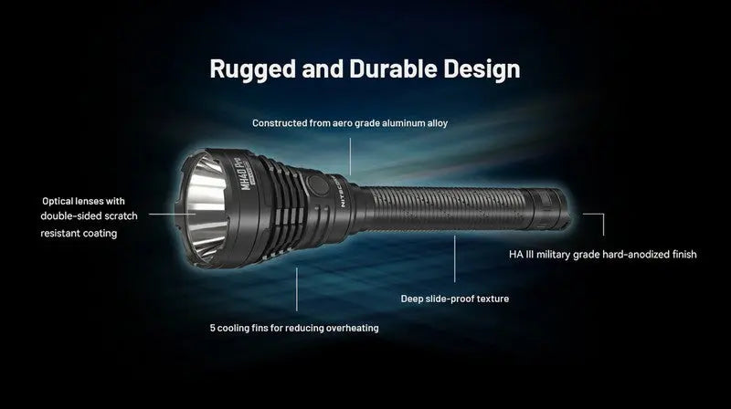 Lampe Torche Nitecore MH40 PRO - 3500 Lumens - Interrupteur sans fil  NYCTALOPE  