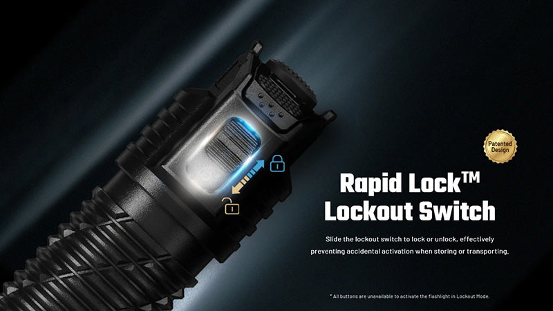 Lampe Torche Nitecore P17iX 5000 Lumens - Tactique Personnalisable - Batterie 21700 5500mAh - USB-C