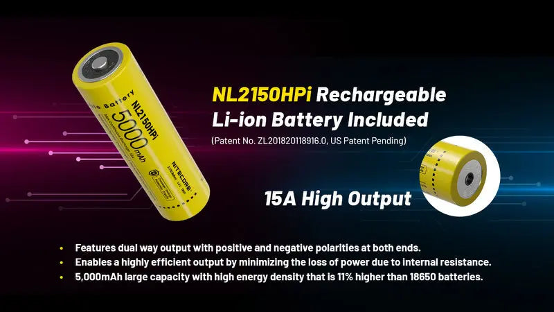 Lampe Torche Nitecore P23i – 3000 Lumens  NYCTALOPE  