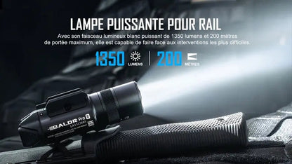 Lampe Torche Olight BALDR Pro R – 1350 Lumens – Laser Vert - NYCTALOPE