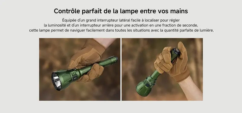 Lampe Torche Olight Javelot Turbo 2 KIT - 1800 Lumens rechargeable longue portée 1500 mètres - Noir - NYCTALOPE