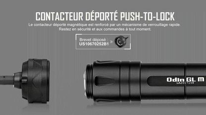 Lampe Torche Olight Odin GL M – 1500 Lumens – Fixation M-LOK et Switch – Laser Vert - NYCTALOPE