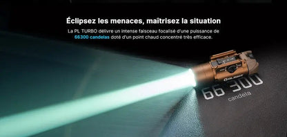 Lampe Torche Olight PL TURBO Valkyrie TAN – 800 Lumens - Lampe tactique militaire professionnelle  NYCTALOPE  