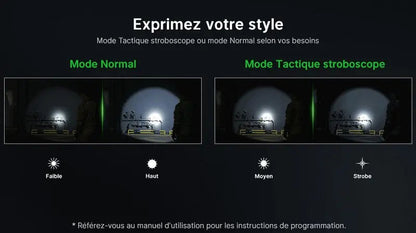 Lampe Torche Olight WARRIOR X4 Kit - 2600 Lumens - Noire  NYCTALOPE  