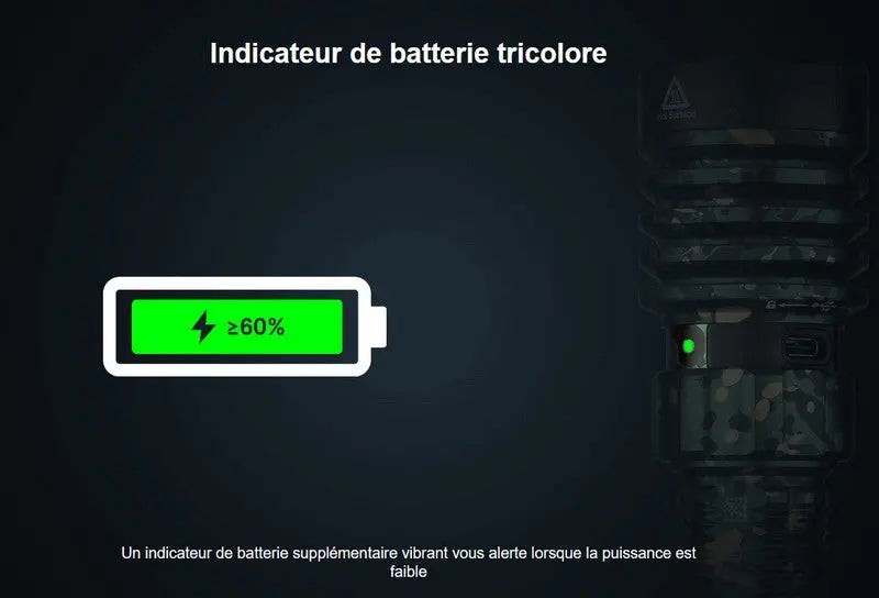 Lampe Torche Olight WARRIOR X4 Kit - 2600 Lumens - Noire  NYCTALOPE  