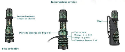 Lampe Torche Olight WARRIOR X4 Kit - 2600 Lumens - Noire  NYCTALOPE  