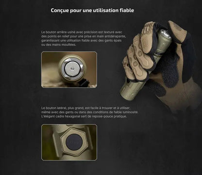 Lampe Torche Olight Warrior Ultra - 2500 Lumens - Performances tactiques supérieures - NYCTALOPE