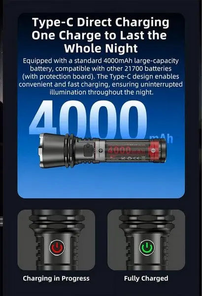 Lampe Torche Rechargeable Klarus A3 – 2200 Lumens – Focus réglable  NYCTALOPE  