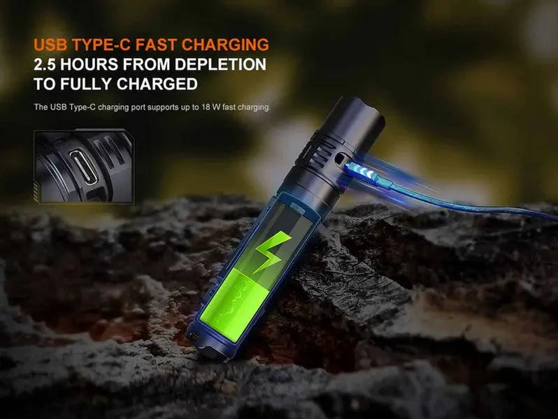 Lampe Torche Tactique Fenix PD36R V2.0 – 1700 Lumens - Rechargeable  NYCTALOPE  