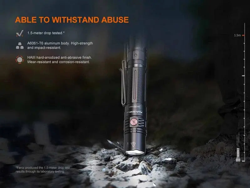 Lampe Torche Tactique Fenix PD36R V2.0 – 1700 Lumens - Rechargeable  NYCTALOPE  