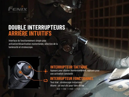 Lampe Torche Tactique Fenix TK20R V2.0 – 3000 Lumens - Rechargeable  NYCTALOPE  