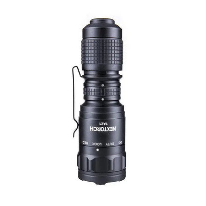 Lampe Torche Tactique Nextorch TA21 SET - 1300 Lumens - lumière rouge - anneau tactique - NYCTALOPE