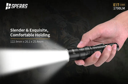 Lampe Torche Tactique Speras E1 T – 1700 Lumens - NYCTALOPE