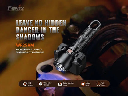 Lampe Torche multifonction Fenix WF25RM – 3000 Lumens rechargeable avec support de charge  NYCTALOPE  