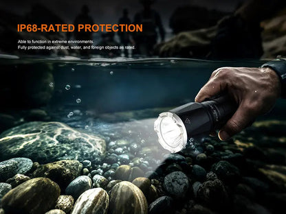 Lampe Torche tactique Fenix TK17 - 3600Lumens - Double Interrupteur - Rechageable USB-C - NYCTALOPE
