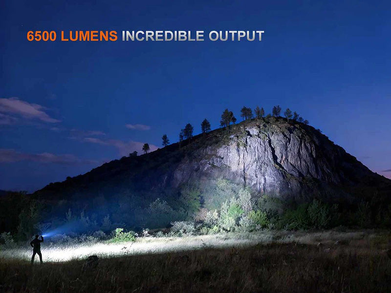 Lampe Torche tactique Fenix TK28R - 6500Lumens - Double Faisceau Spot et Flood - Lumière Rouge  NYCTALOPE  