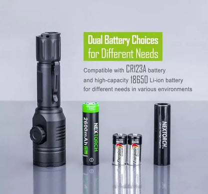 Lampe Torche tactique Nextorch T53 SET- 760 Lumens rechargeable - Kit chasse  NYCTALOPE  