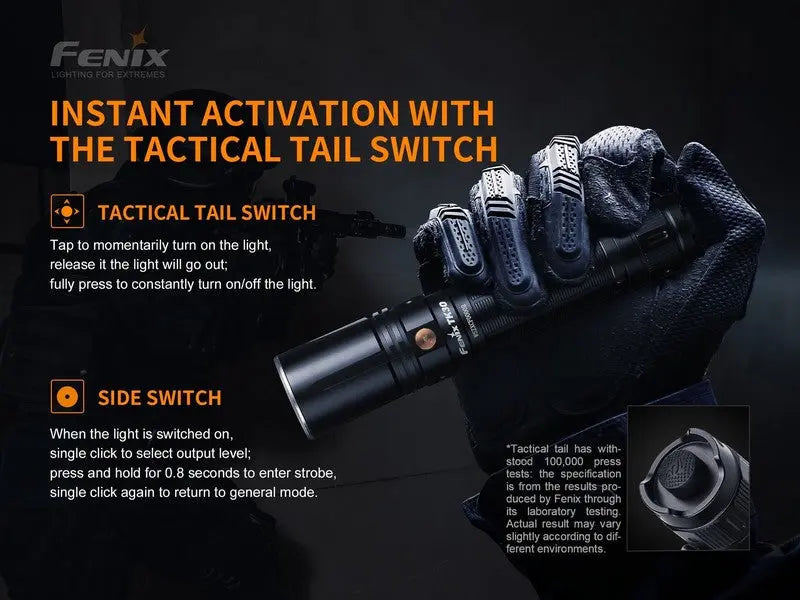 Lampe Torche tactique laser Fenix TK30 – 500 Lumens  NYCTALOPE  