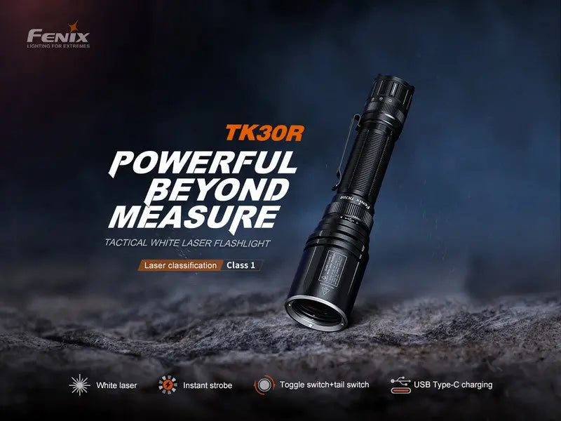 Lampe Torche tactique laser Fenix TK30R – 500 Lumens rechargeable USB-C  NYCTALOPE  