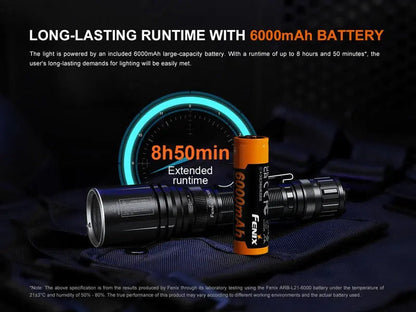 Lampe Torche tactique laser Fenix TK30R – 500 Lumens rechargeable USB-C  NYCTALOPE  