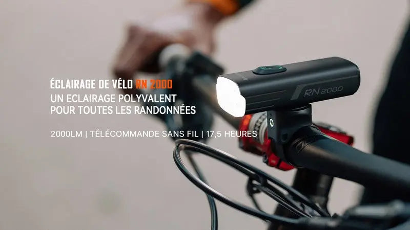 Lampe Vélo Olight RN 2000 – 2000 Lumens  NYCTALOPE  