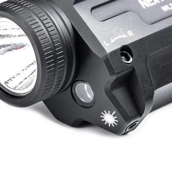 Lampe arme de poing Nextorch WL21G - 650 Lumens + laser vert - Fixation sur rail  NYCTALOPE  