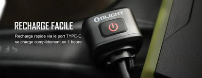 Lampe arrière pour Vélo et VTT Olight RN120C - 120 Lumens  NYCTALOPE  