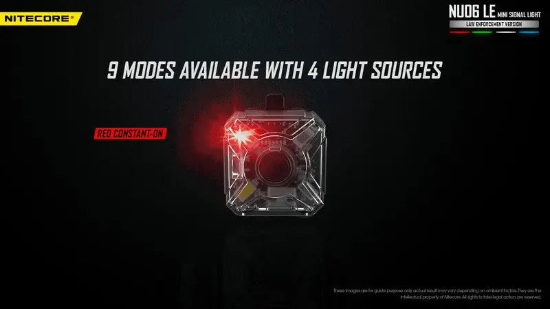 Lampe de Signalisation Nitecore NU06 LE – 15 Lumens  NYCTALOPE  