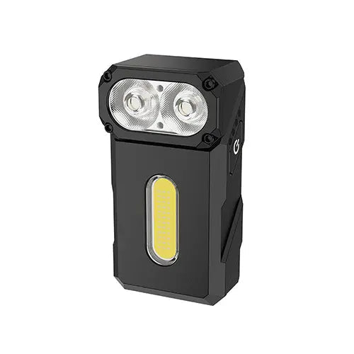 Lampe de poche Klarus E8 1000 Lumens - Triple Éclairage - Tête Pivotante 180° - Rechargeable USB-C - Noir  NYCTALOPE  