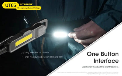 Lampe de trail Nitecore UT05 – 400 Lumens  NYCTALOPE  