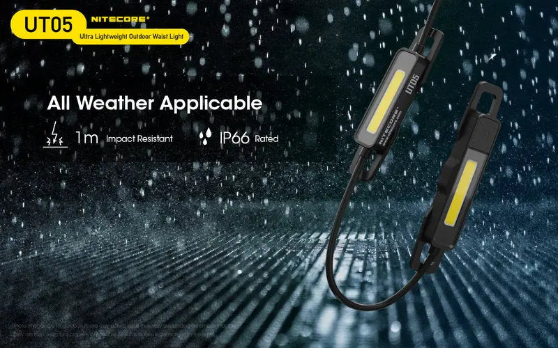 Lampe de trail Nitecore UT05 – 400 Lumens  NYCTALOPE  