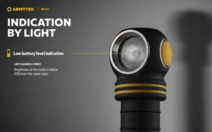 Lampe frontale Armytek Elf C1 USB-C - 1000 / 930 Lumens - White & Warm - NYCTALOPE