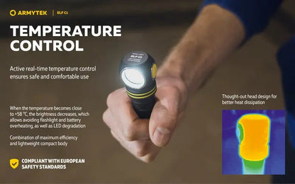 Lampe frontale Armytek Elf C1 USB-C - 1000 / 930 Lumens - White & Warm - NYCTALOPE
