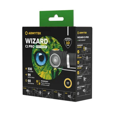 Lampe frontale Armytek Wizard C1 PRO Magnet USB 1000/930 Lumens  NYCTALOPE  