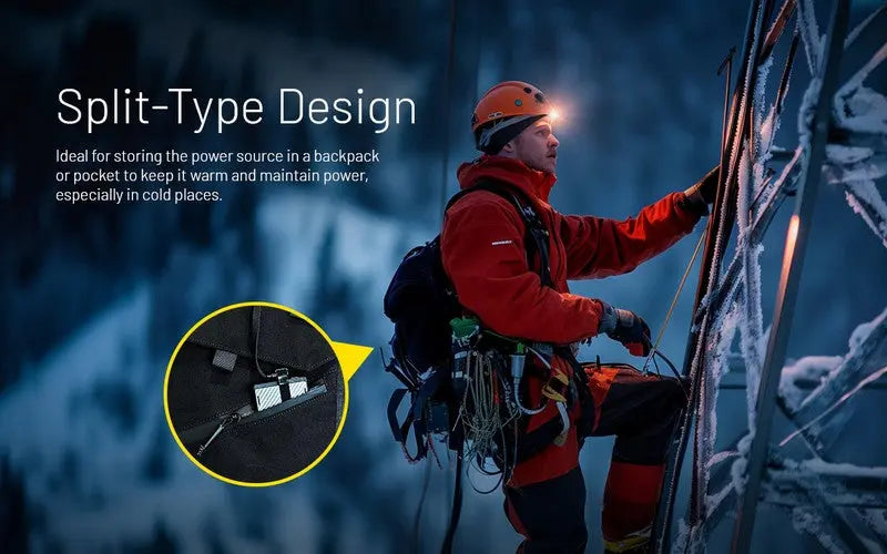 Lampe frontale Nitecore HU2000 - 2000 Lumens - S'alimente en USB-C  NYCTALOPE  