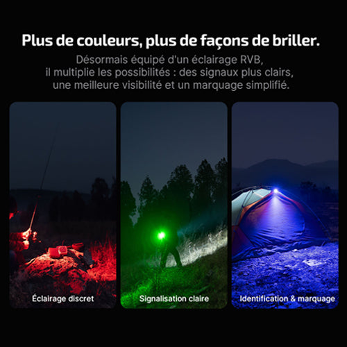 Olight Oclip Pro S – Lampe clip tactique 600 lumens rechargeable avec éclairage RVB et UV